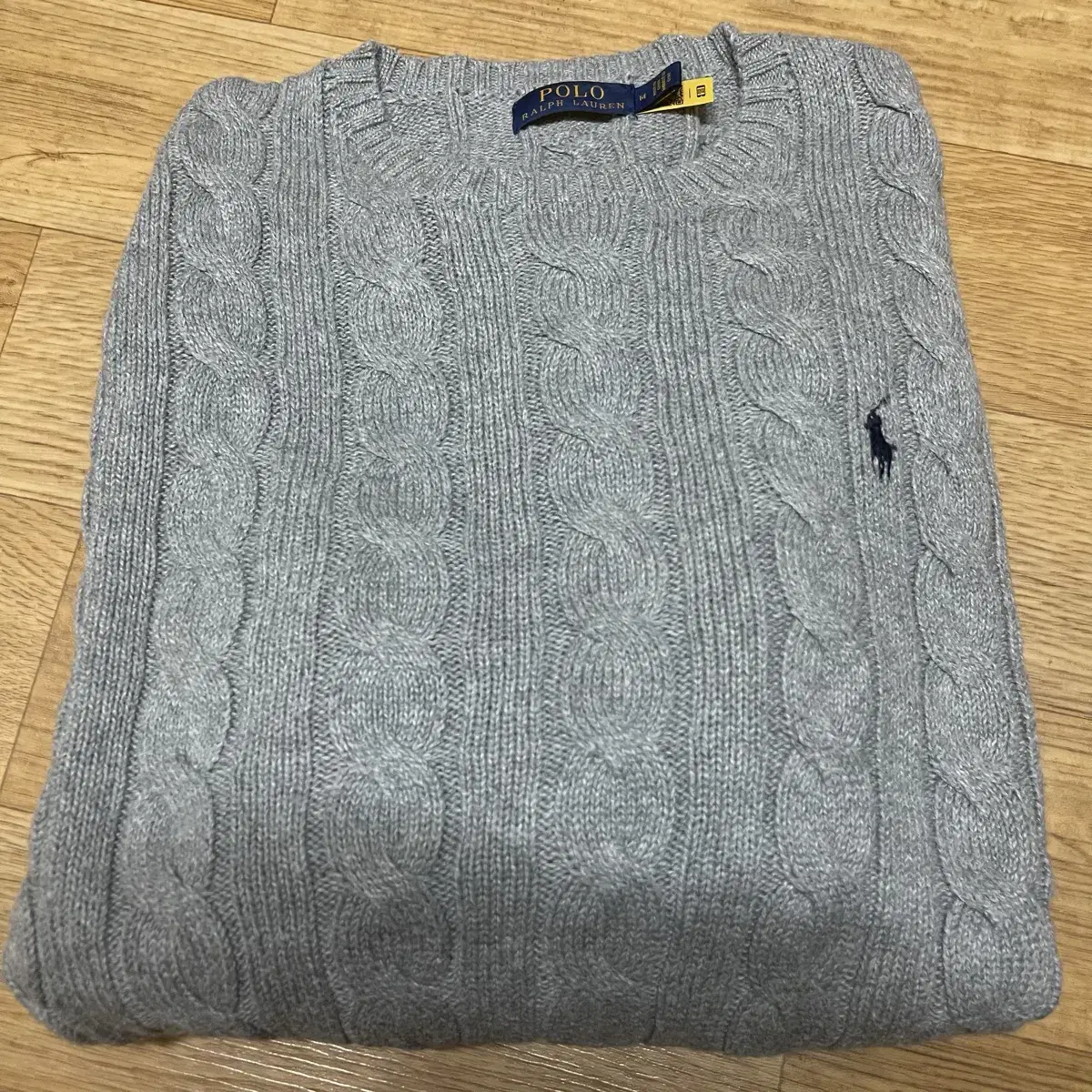 polo new prettybaggy knit grey size M(100)