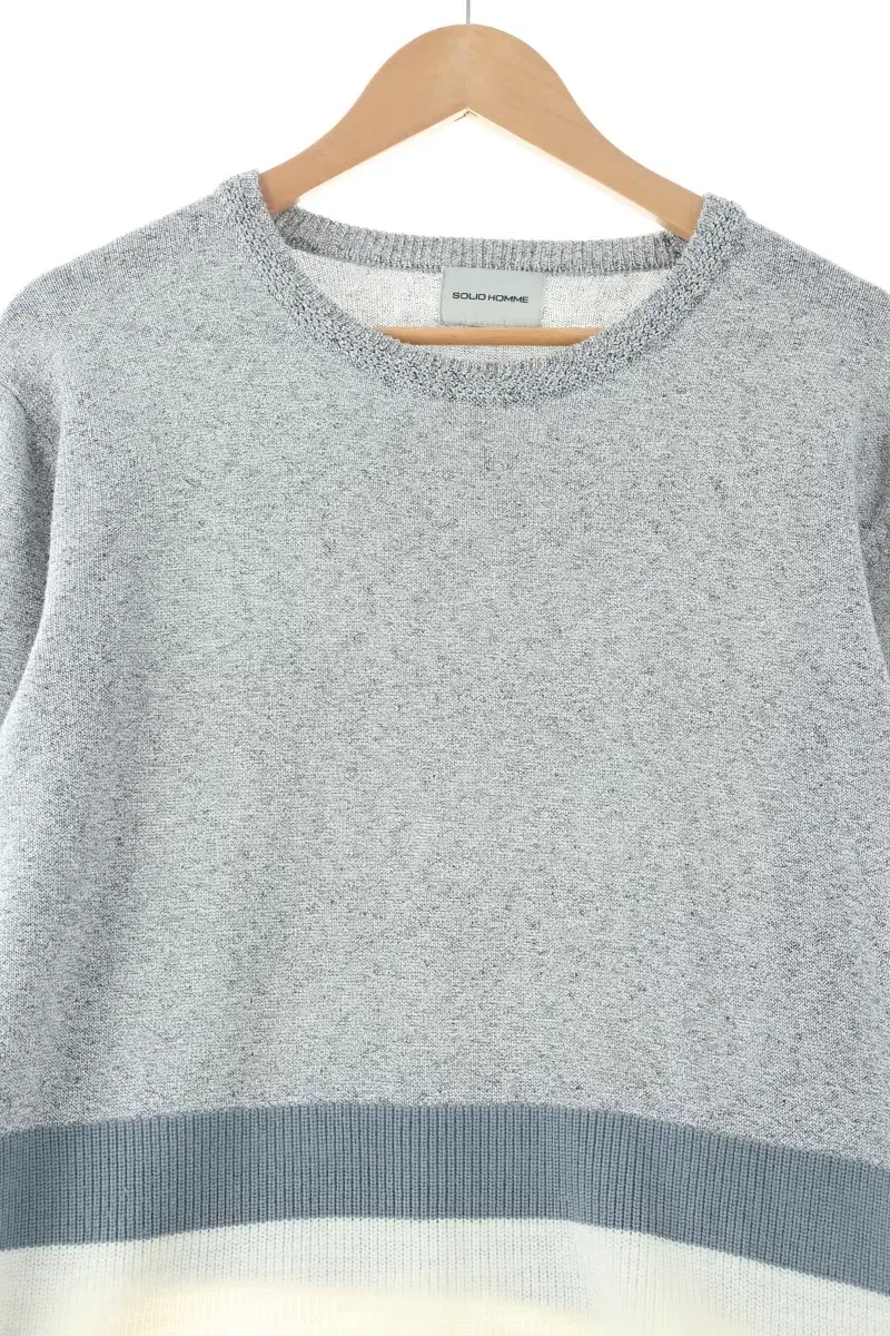 (L) Solid Homme Knit Gray Wool Limited Edition-10657