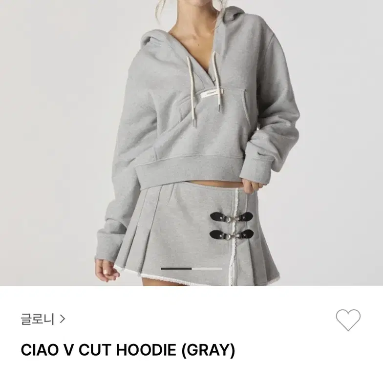 Glowny ciao v cut hoodie 글로니 후디 후드ㅔ