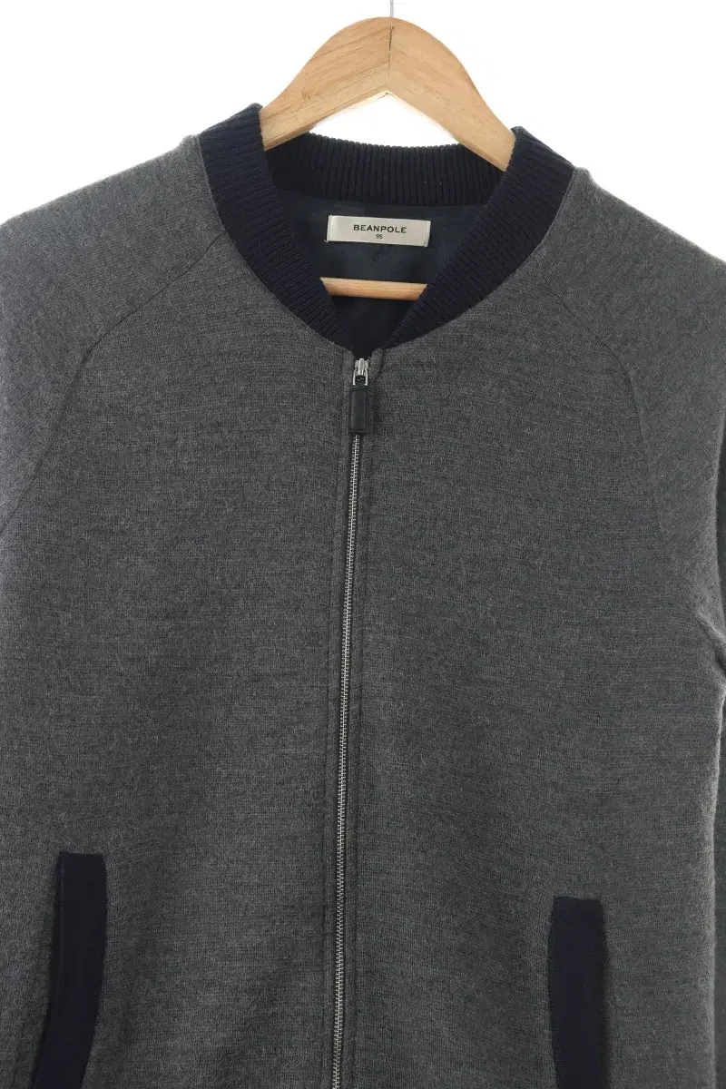 (M) Beanpole knit-up grey wool windproof-10674