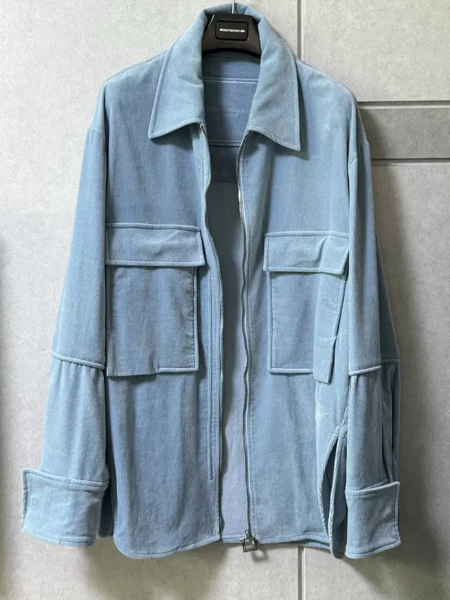 Wooyoungmi Wooyoungmi Corduroy Sky Blue Shirt 48