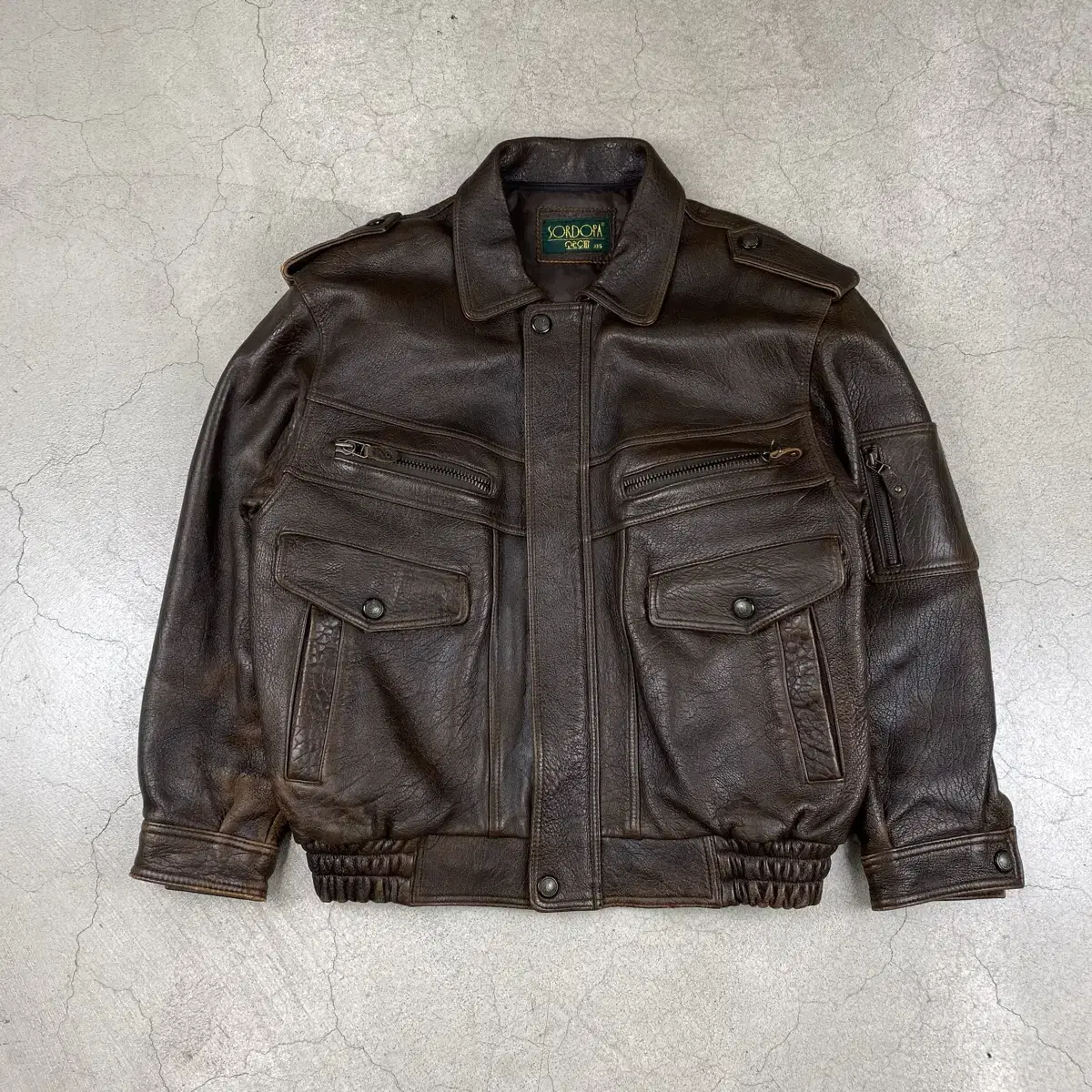 VTG Sheepskin Brown A-2 Leather Jacket (105)