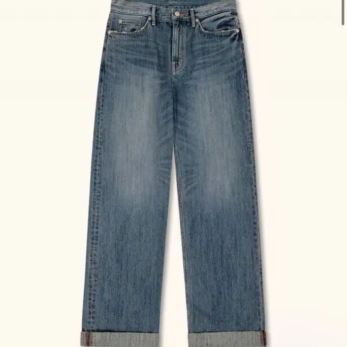 24FW 라벨아카이브 Buck rolled cuff jeans 5사이즈