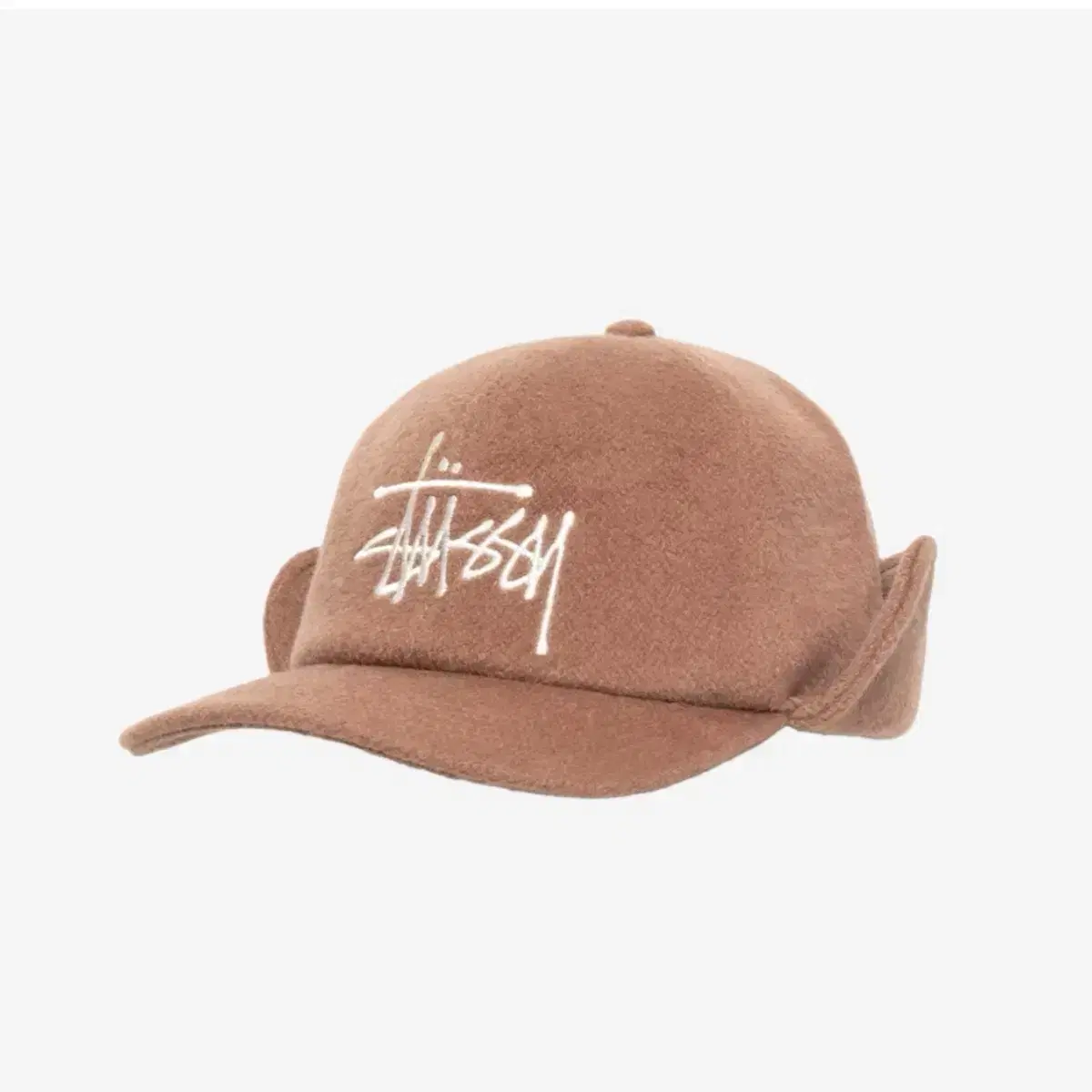 Stussy Wool Ear Flap Cap Brown