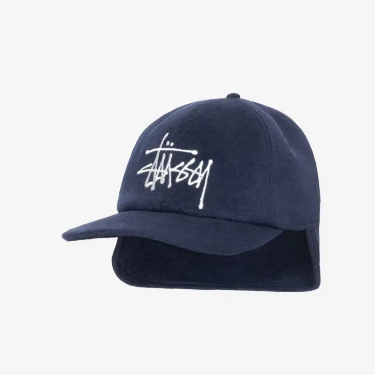 Stussy Wool Ear Flap Cap Navy