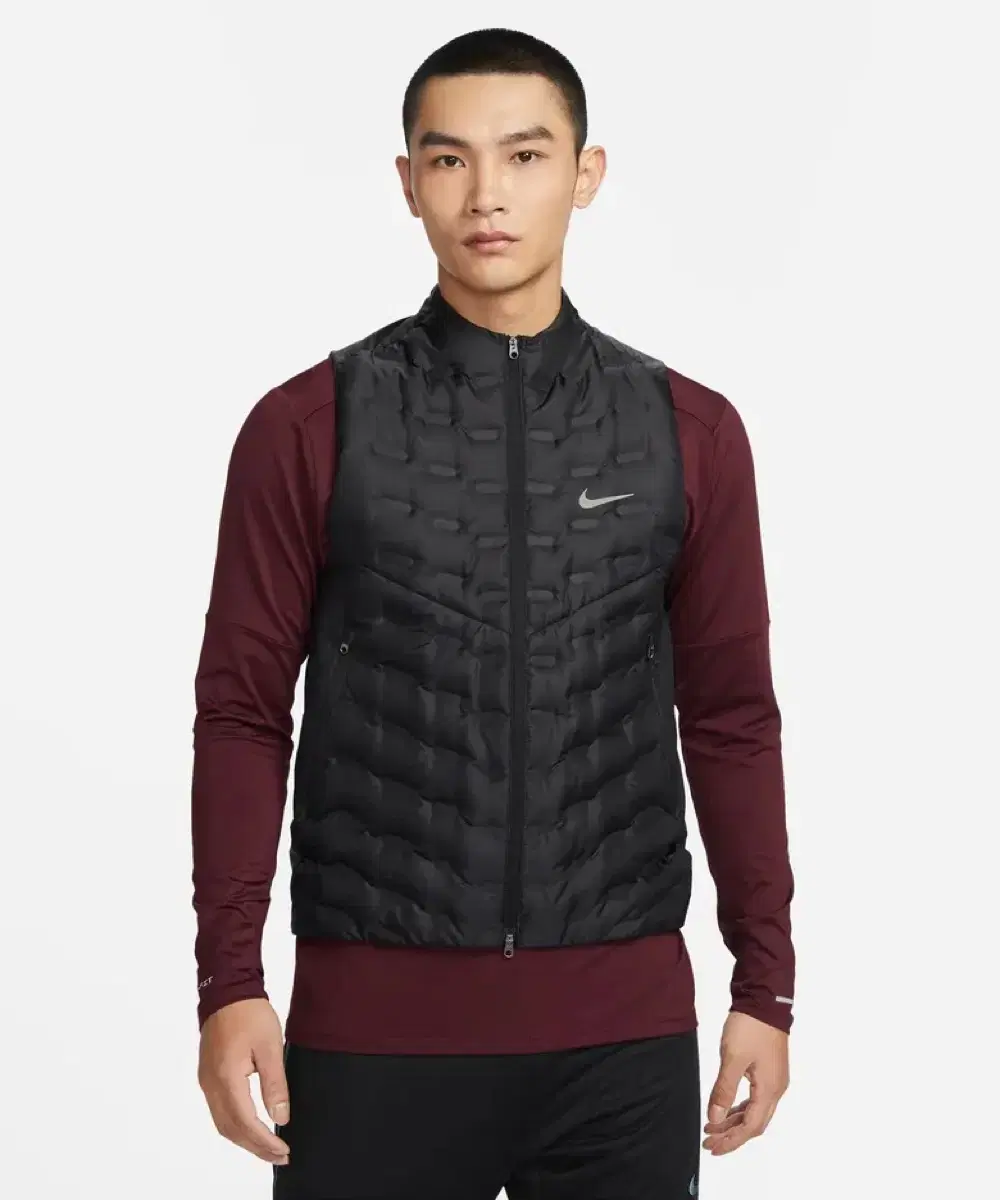 [L] Nike Therma Fit ADV Repel Down Running Vest M Black