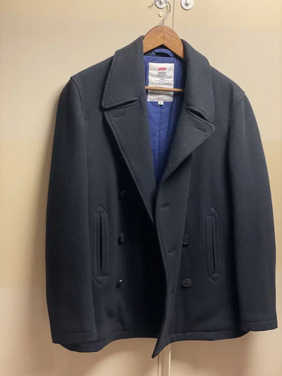 Supreme 09 AW Peacoat size M