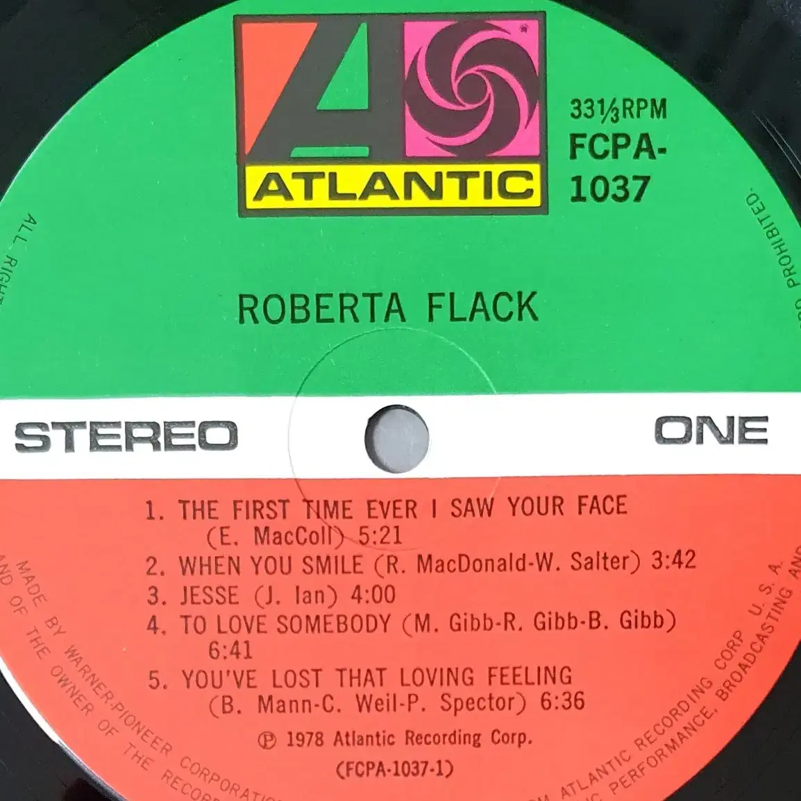 LP ㅡ Roberta Flack  수입명반