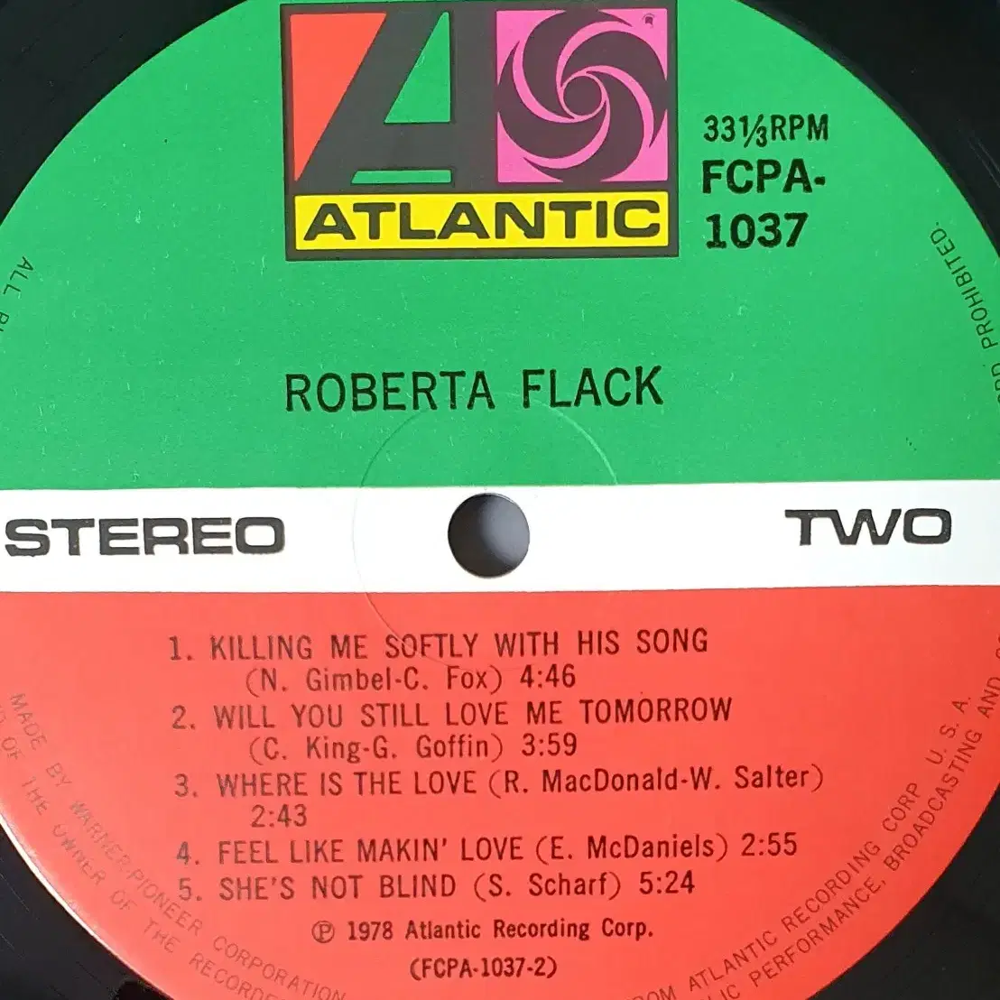 LP ㅡ Roberta Flack  수입명반