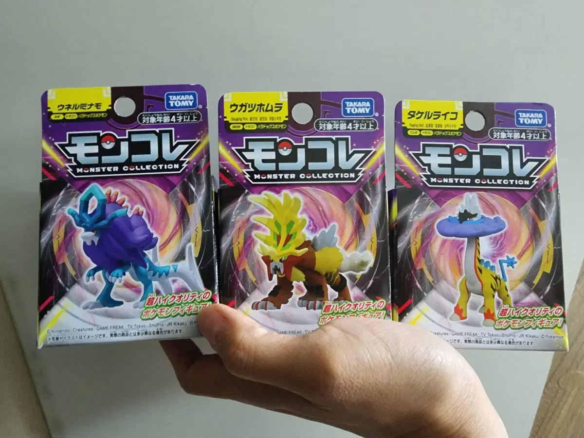 Pokémon Monkore Paradox Legendary Dog 3-Piece Set Figures