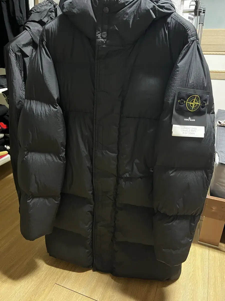 Stone Island Crinkle Labs Padded BlackM