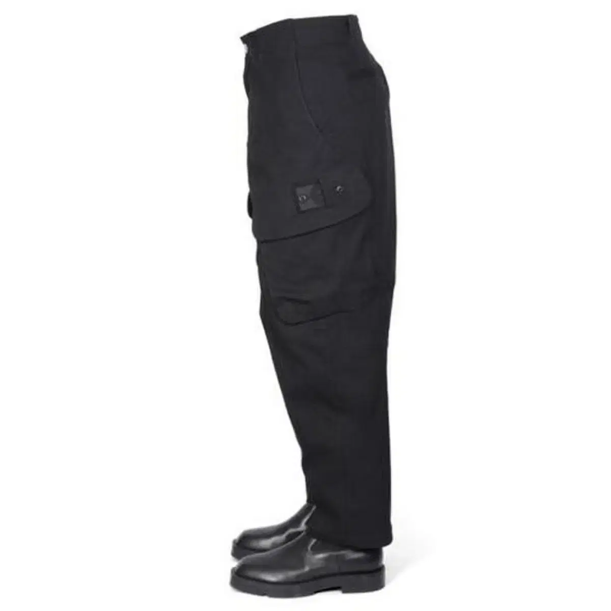 [44] Stone Island Shadow Project Cotton Nylon Gabardine Cargo Pants Black