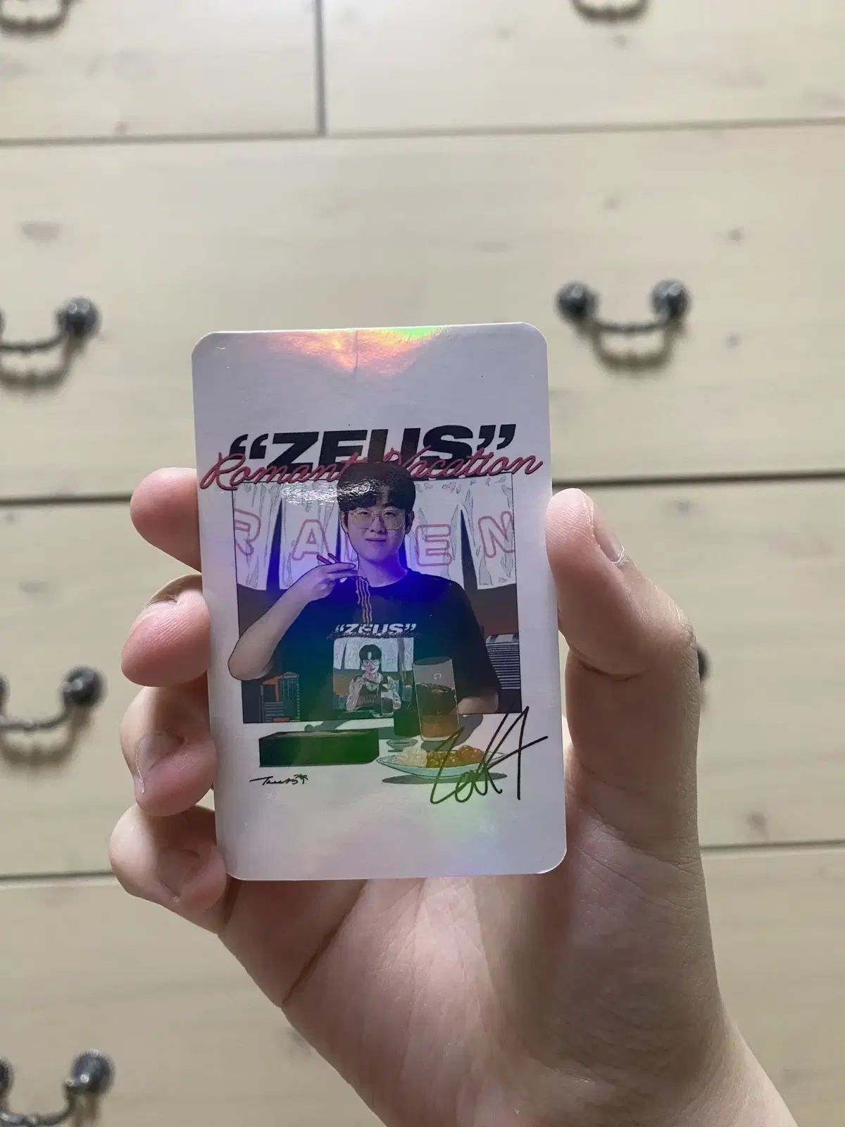 T1 Hanwha Life HLE Zeus photocard Fotokard Basecamp HAZEO