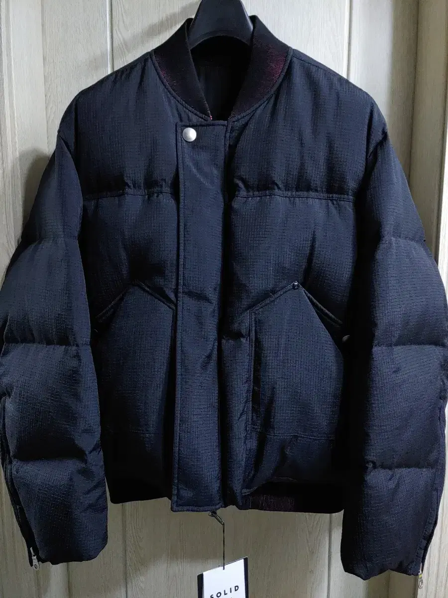 [Solid Homme] SOLID Siberian Goose Layered Padded Jumper