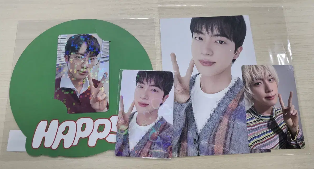 jin HAPPY japan fanclub UMS pre-order benefit photocard postcard