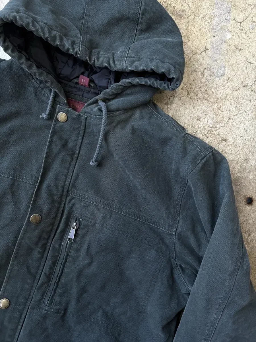 Dark Green Hunting Hooded Work Jacket