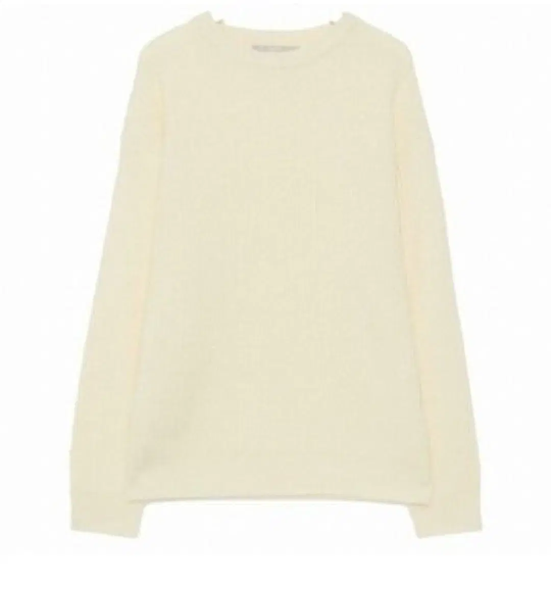 Eight Seconds Ivory Overfit Roundneck Knit