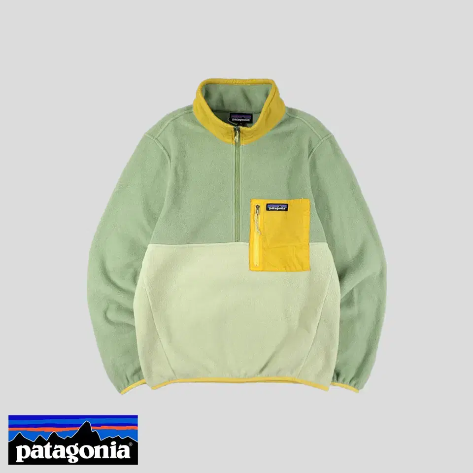 Patagonia Season 23 Light Green Pistachio Green with Yel Chest Pocket Patch