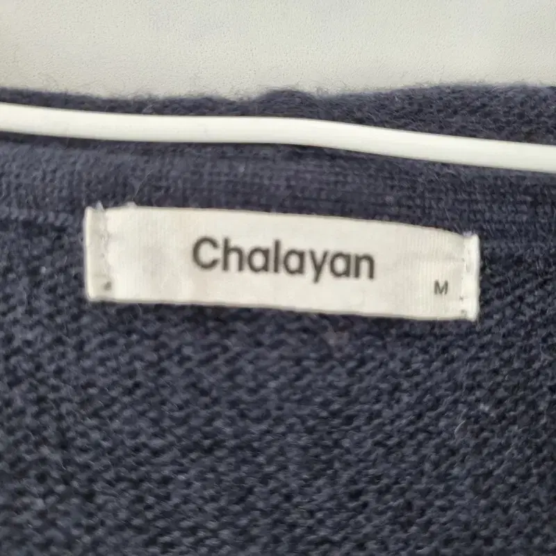 E8864 CHALAYAN 여M 네이비 롱 가디건/더크