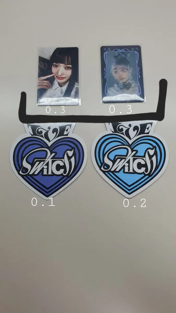 ive leeseo official goods,liz lanticular,heart sign liz,gaeul