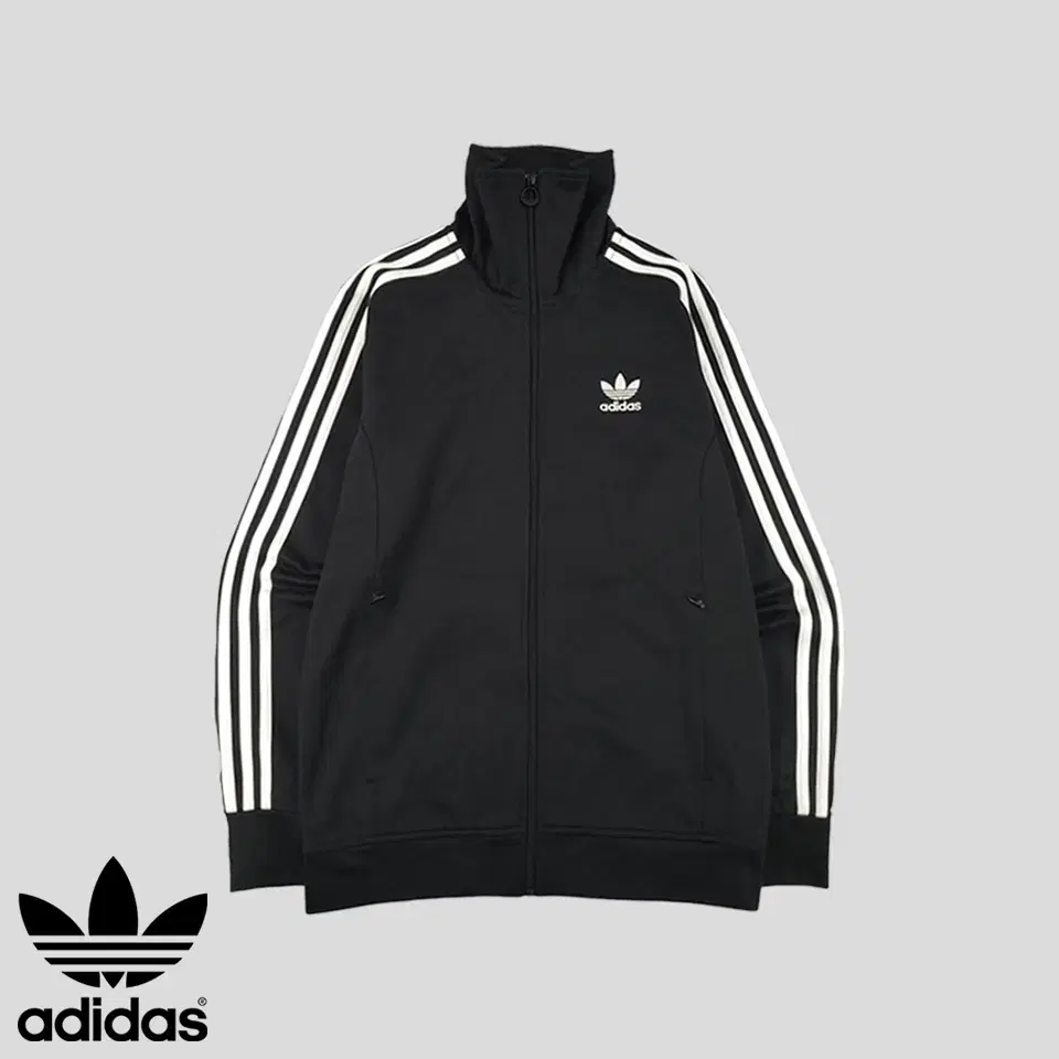 Adidas Black White Trefoil Logo Embroidered Three-Wire Slim Fit Y2K Europa Cotton Horns