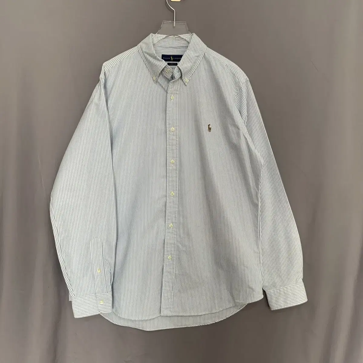 100 L Polo Ralph Lauren Classic Fit Multi Pony Stripe Shirt