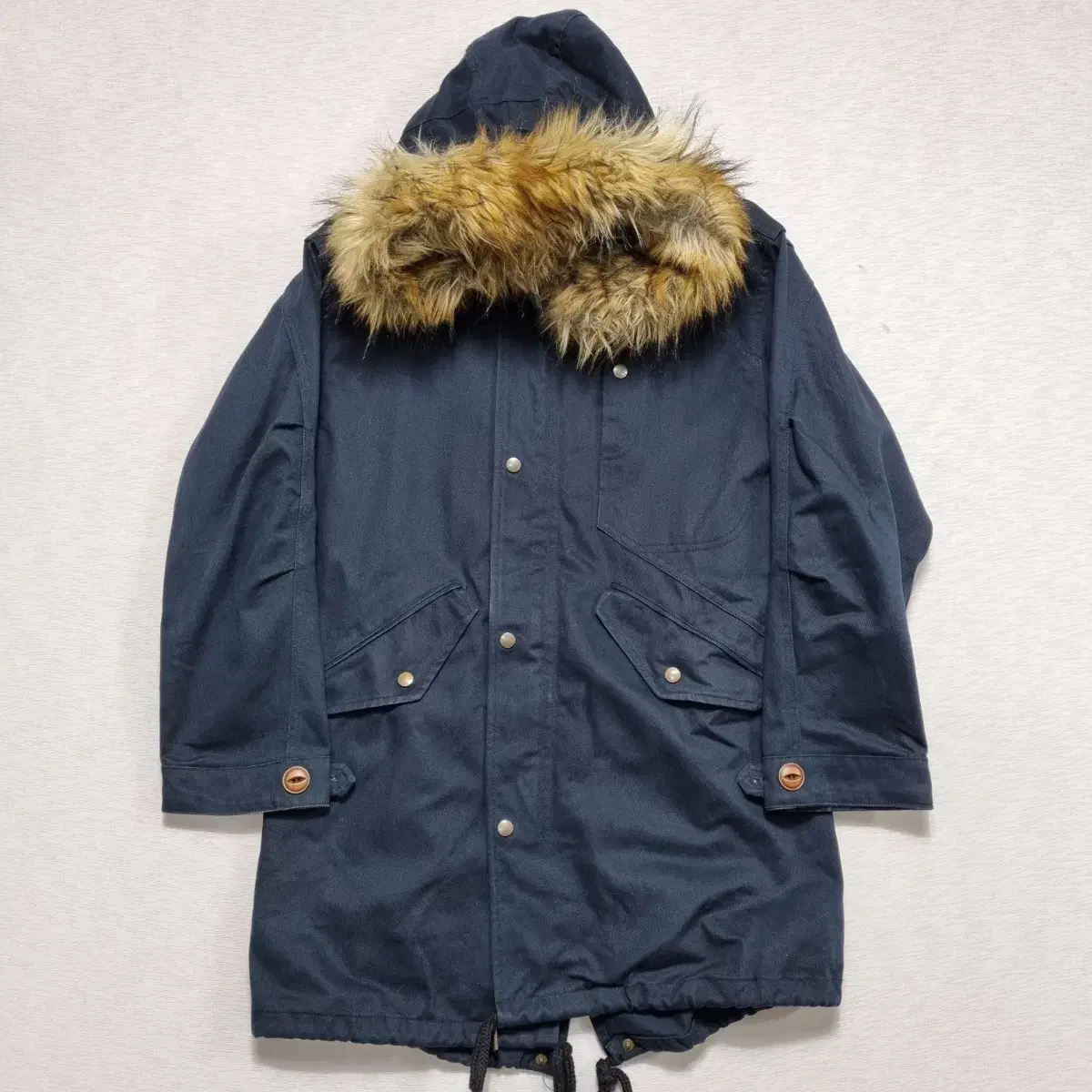 Prismworks Navy Hooded Field Jacket Unisex100ㅡ1125