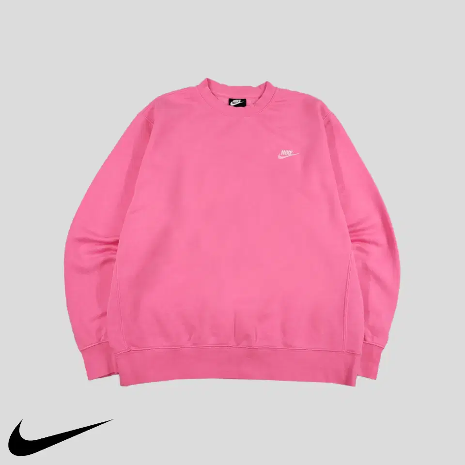 Nike Pink White Fuchsia Logo Embroidered Brushed Cotton-Blend Crew Neck T-Shirt