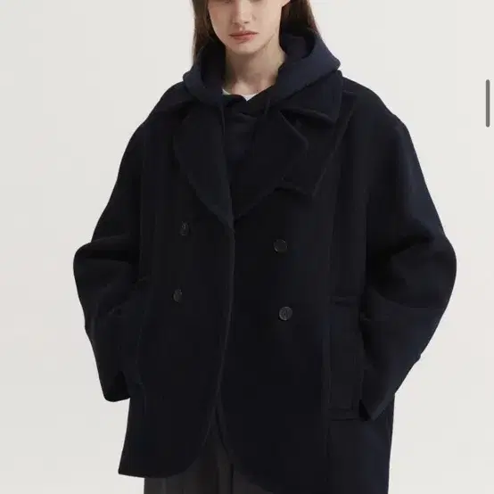 이아 OWEN COAT 피코트 S사이즈