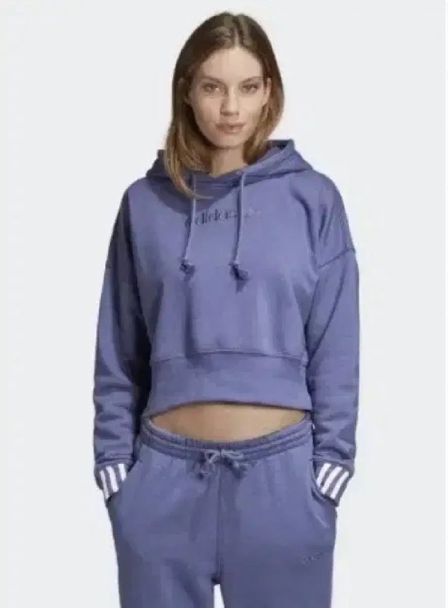 adidas 아디다스 코지 크롭 후드 셋업 coeeze