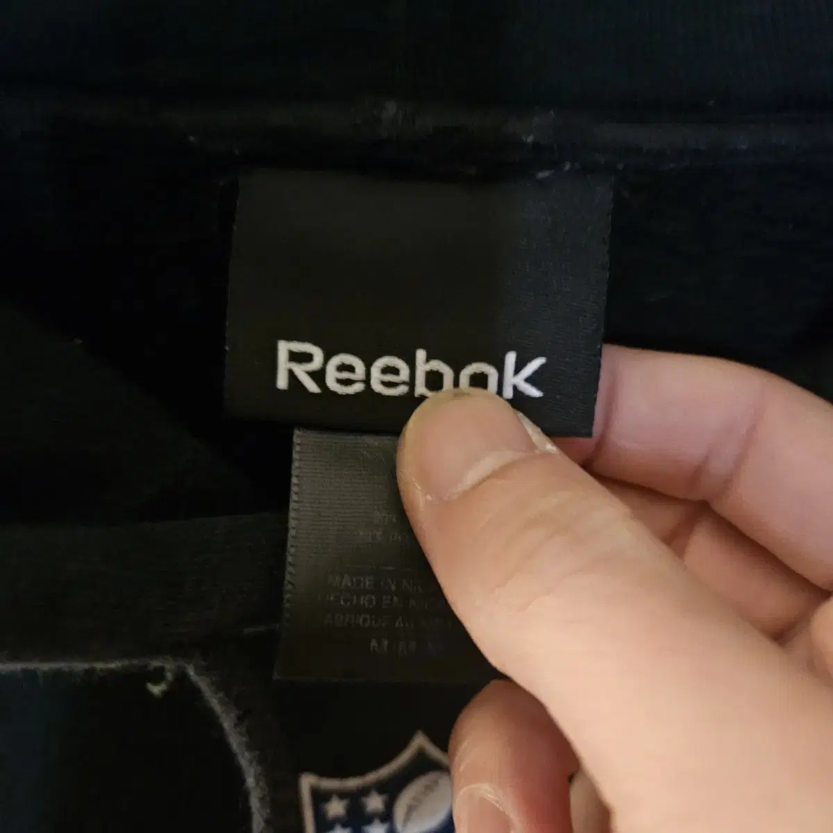 리복(Reebok) x NFL 09' USA 레트로 프린팅 기모 후드