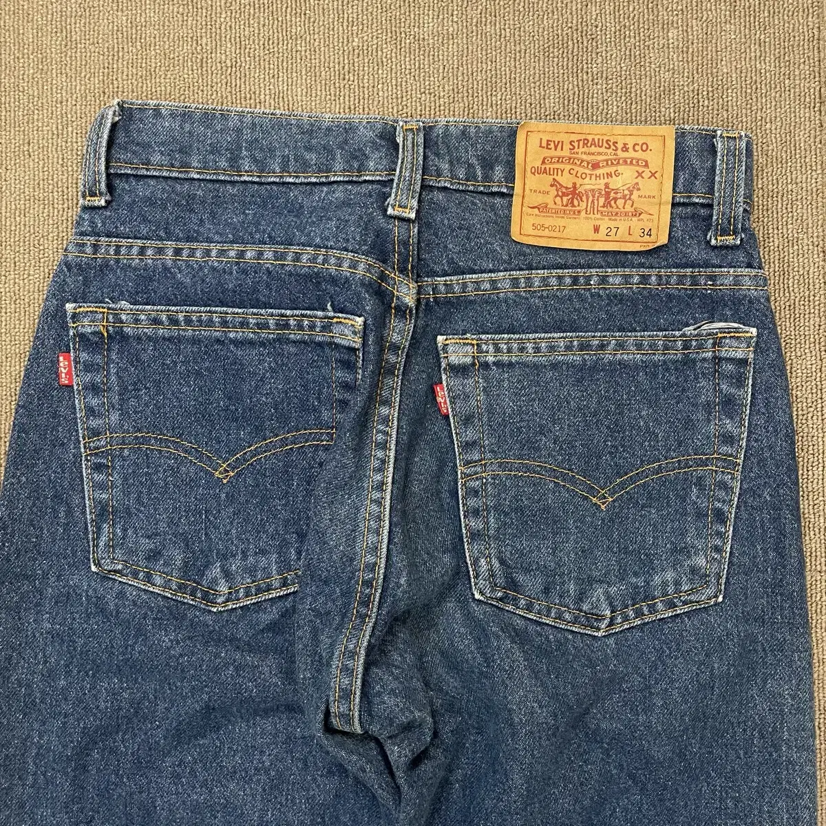 90s levis made in usa 505 0217 리바이스 데님