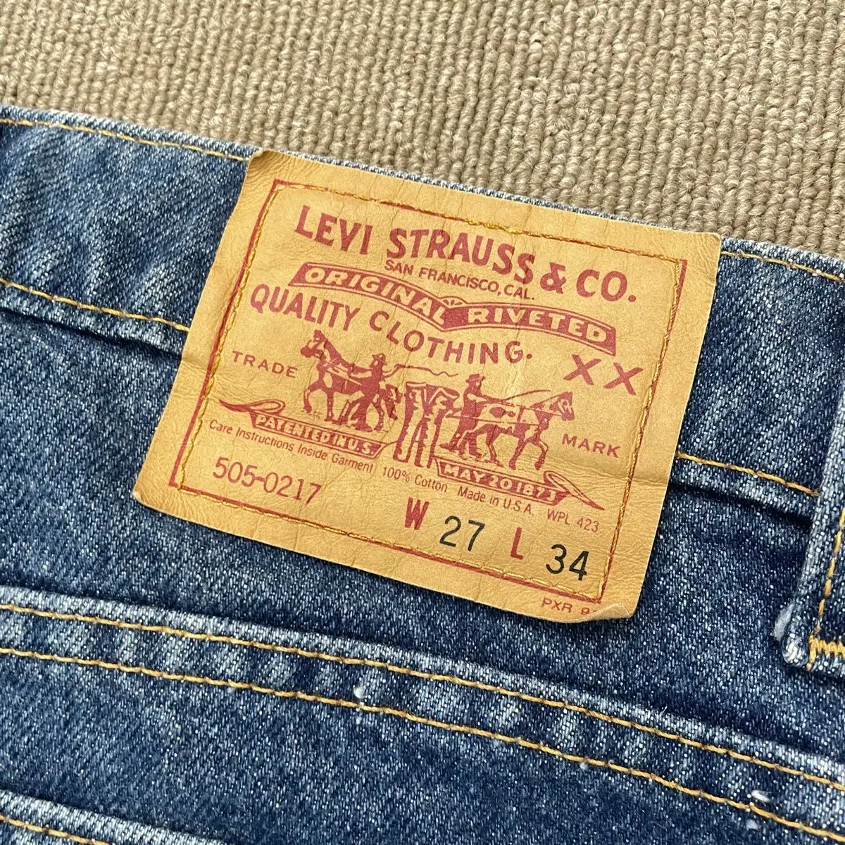 90s levis made in usa 505 0217 리바이스 데님