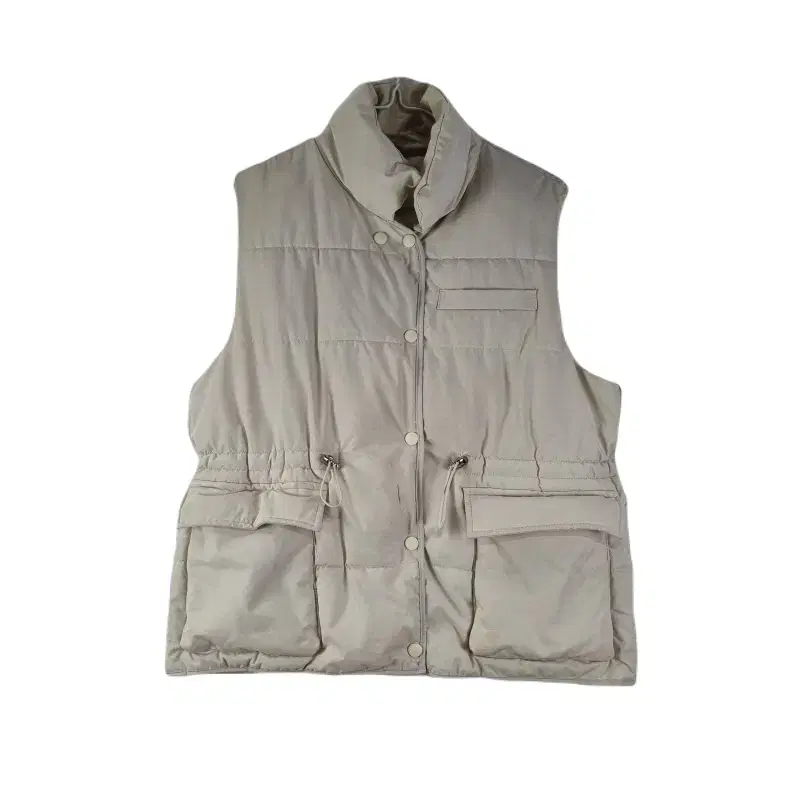 E8897 Women's FREE Beige String Padded Vest Soiled O/Dirk