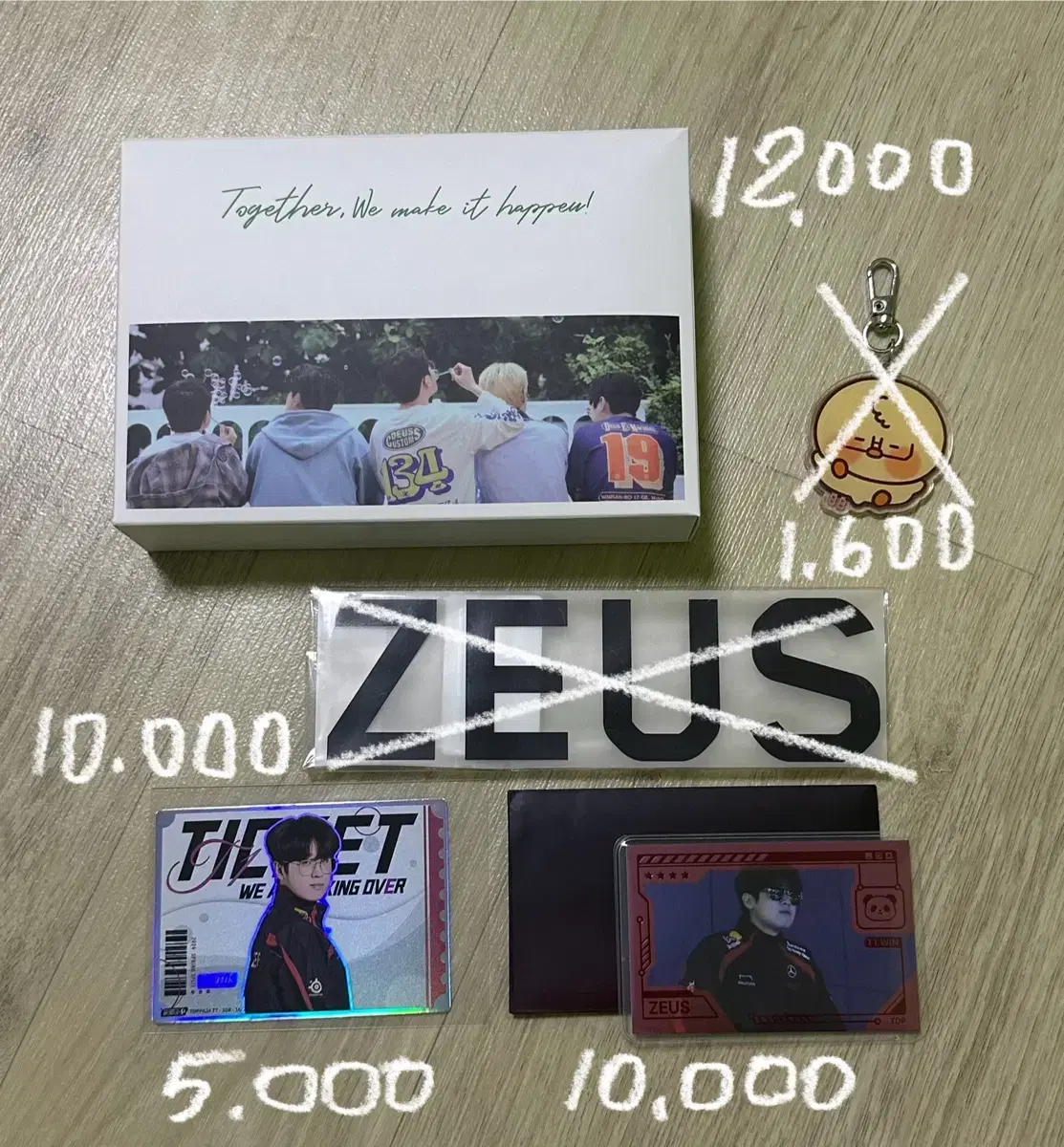 HLE Hanwha Life T1 ZEUS photocard keyring WTS