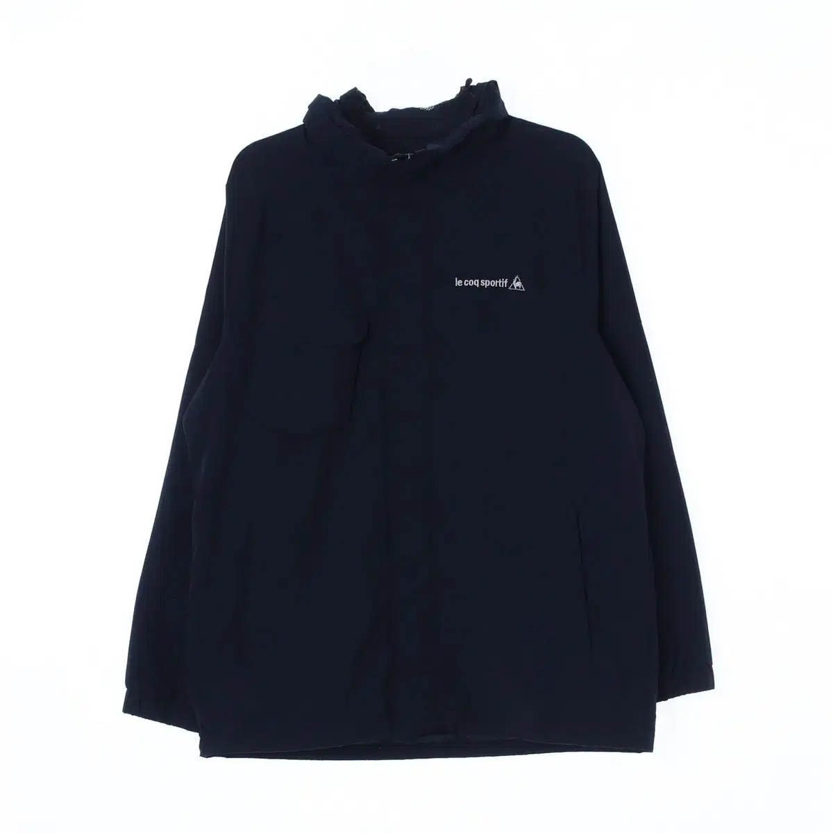 [XL] Le Coq Navy Pocket Windbreaker Hooded Zip-up Jumper