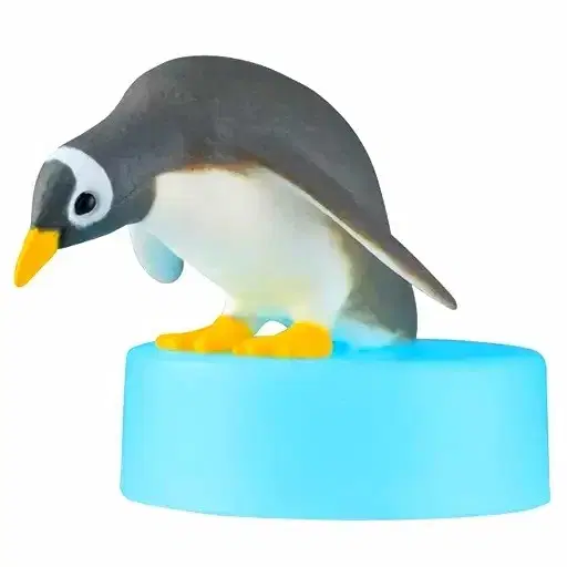 Penguin Dive? Penguin C Epoch Epoxy Bottle Cap Lid Animal Gacha