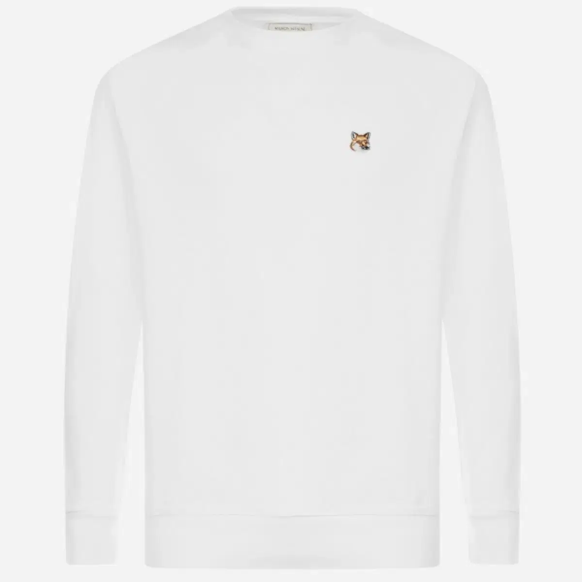 Maison Kitsune Fox Head Man Top White Men 001 S