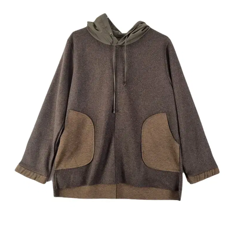 E8867 Women's FREE Brown Pull-Up Hooded Wool Jacket/Dirk