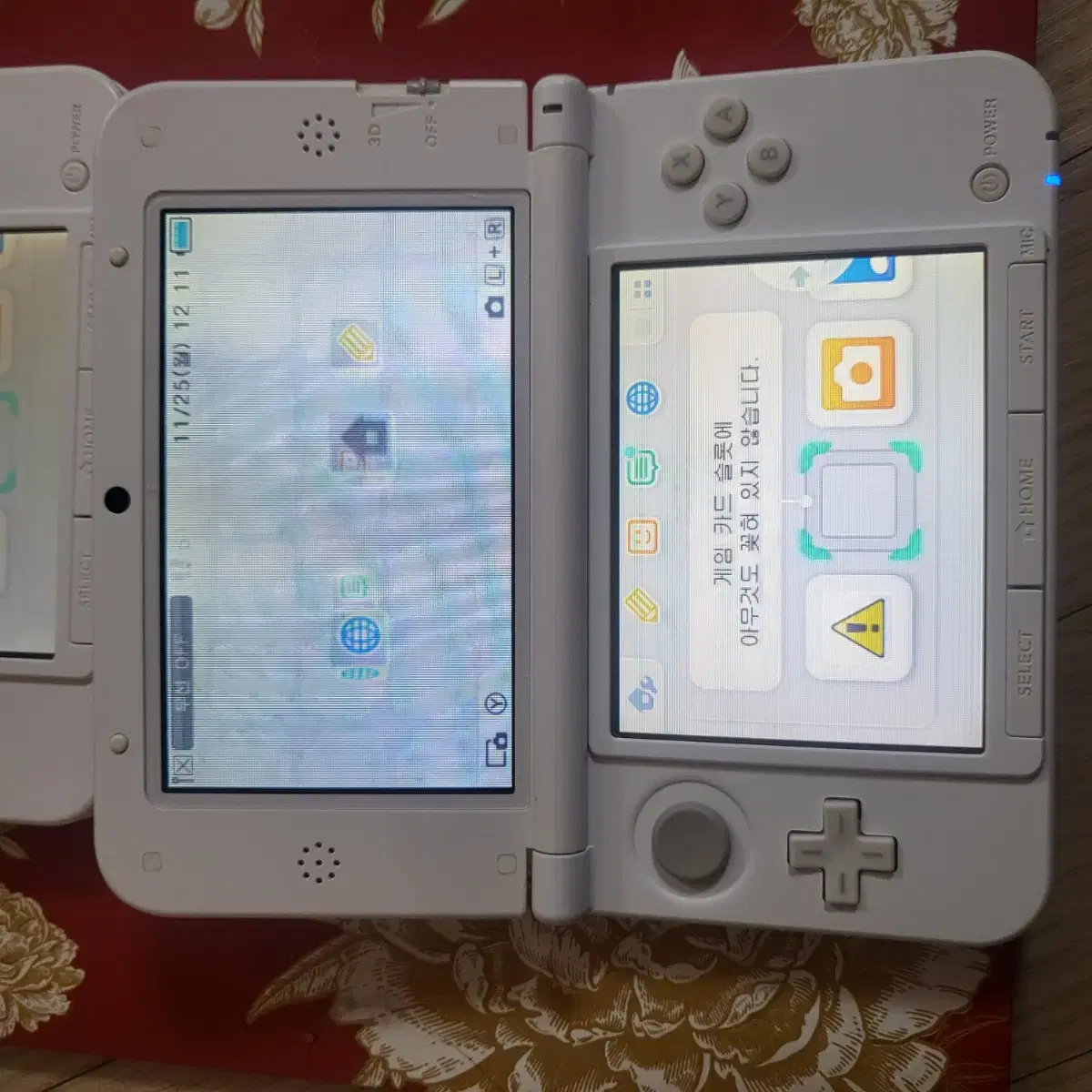 (한국정발 상태좋음)닌텐도 3ds xl 화이트 와 동숲에디션