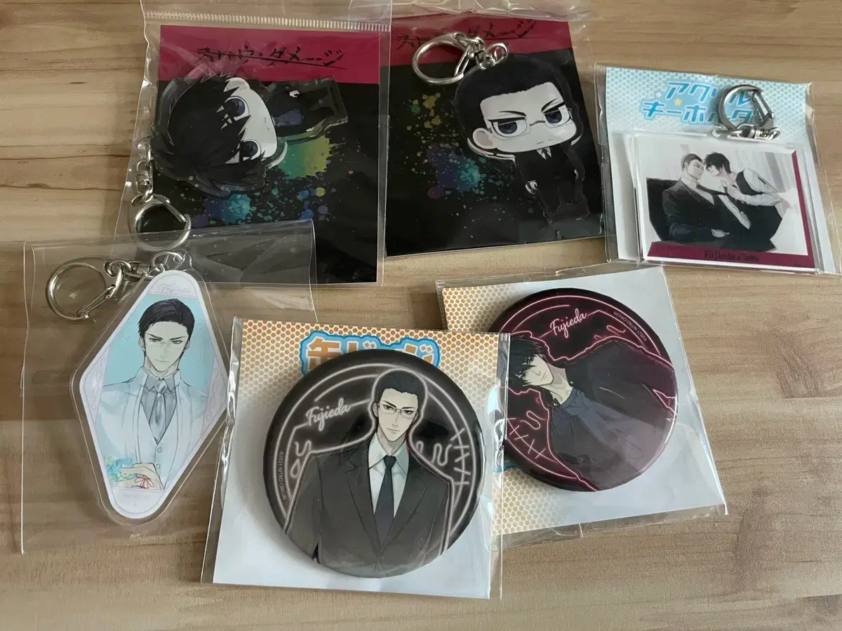 Slow Damage EEO First Lottery Fujieda Can Badge keyring Chibi acrylic keyring sold in bulk