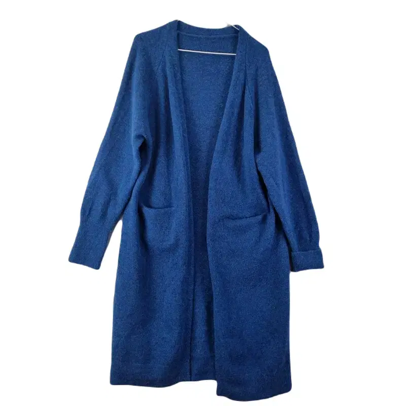 E8873 WOMEN'S FREE BLUE Intermittent Wool Long Cardigan/Dirk