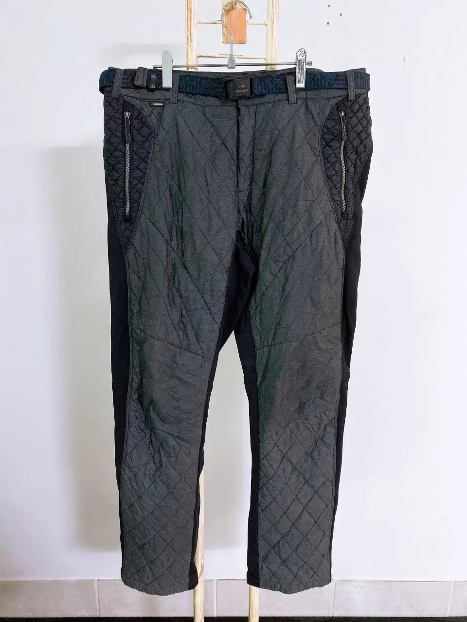 (Genuine)Ider Gimmo Waist Belt Quilted Pants(Men's 34)