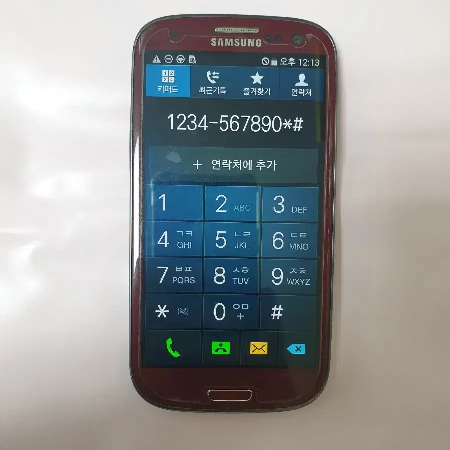 SHV-E210S 갤럭시S3LTE 풀셋 빨간색 옛날구형스마트폰 SK용