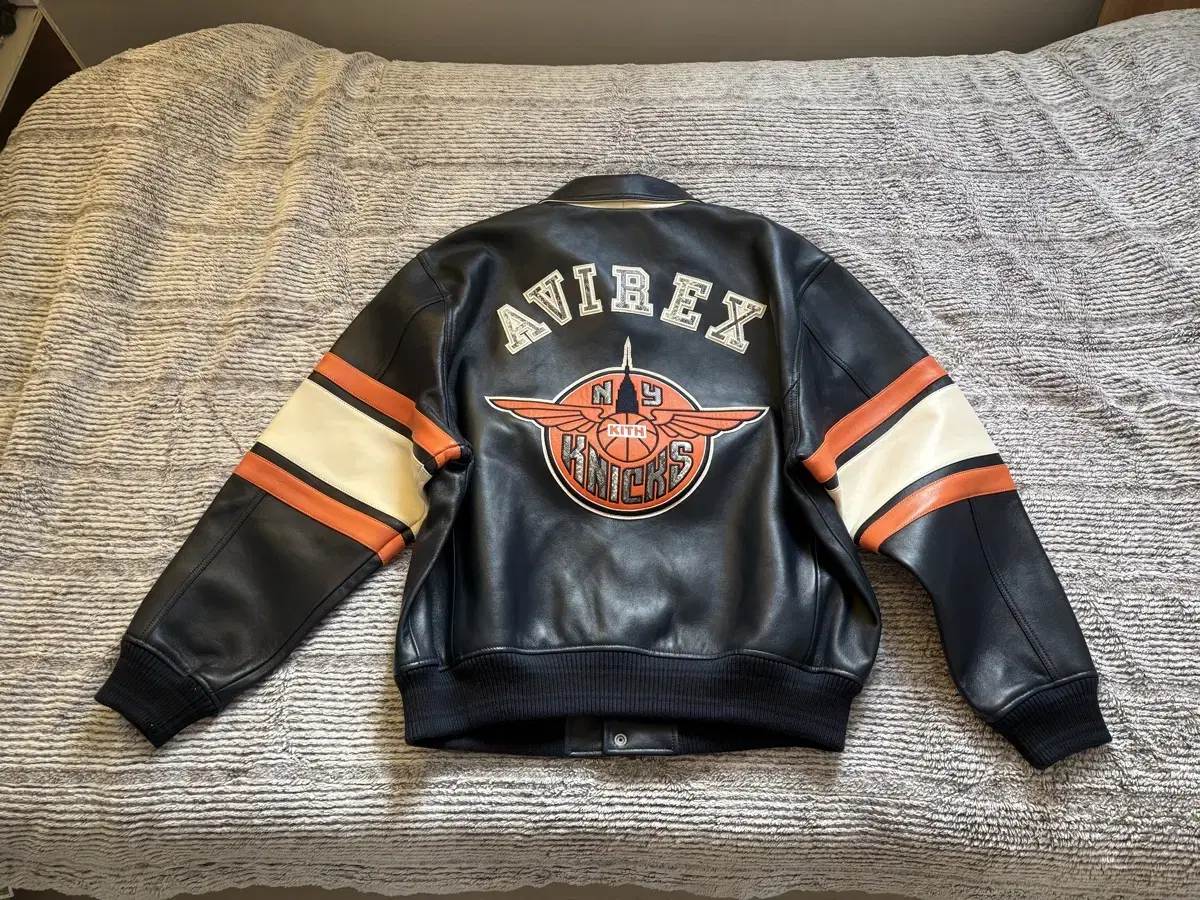 avylex kith x knicks jacket for sale