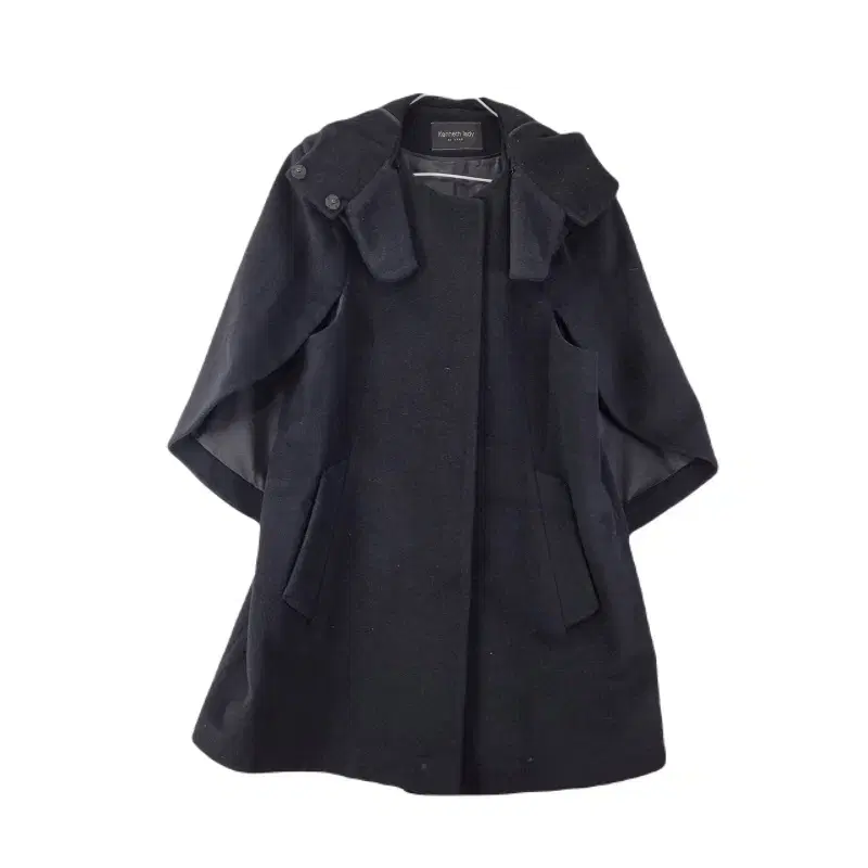 E8885 KennethLady W85160 Black Hooded Coat/Dirk