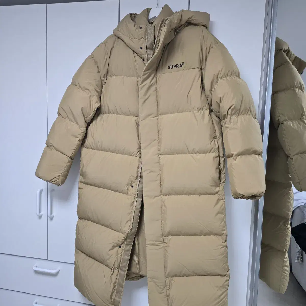 [New] SUPRA Supra Beige Long Puffer