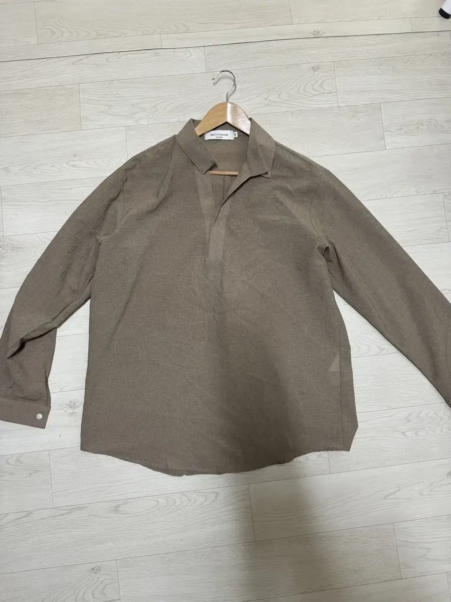 Linen long-sleeved shirt L