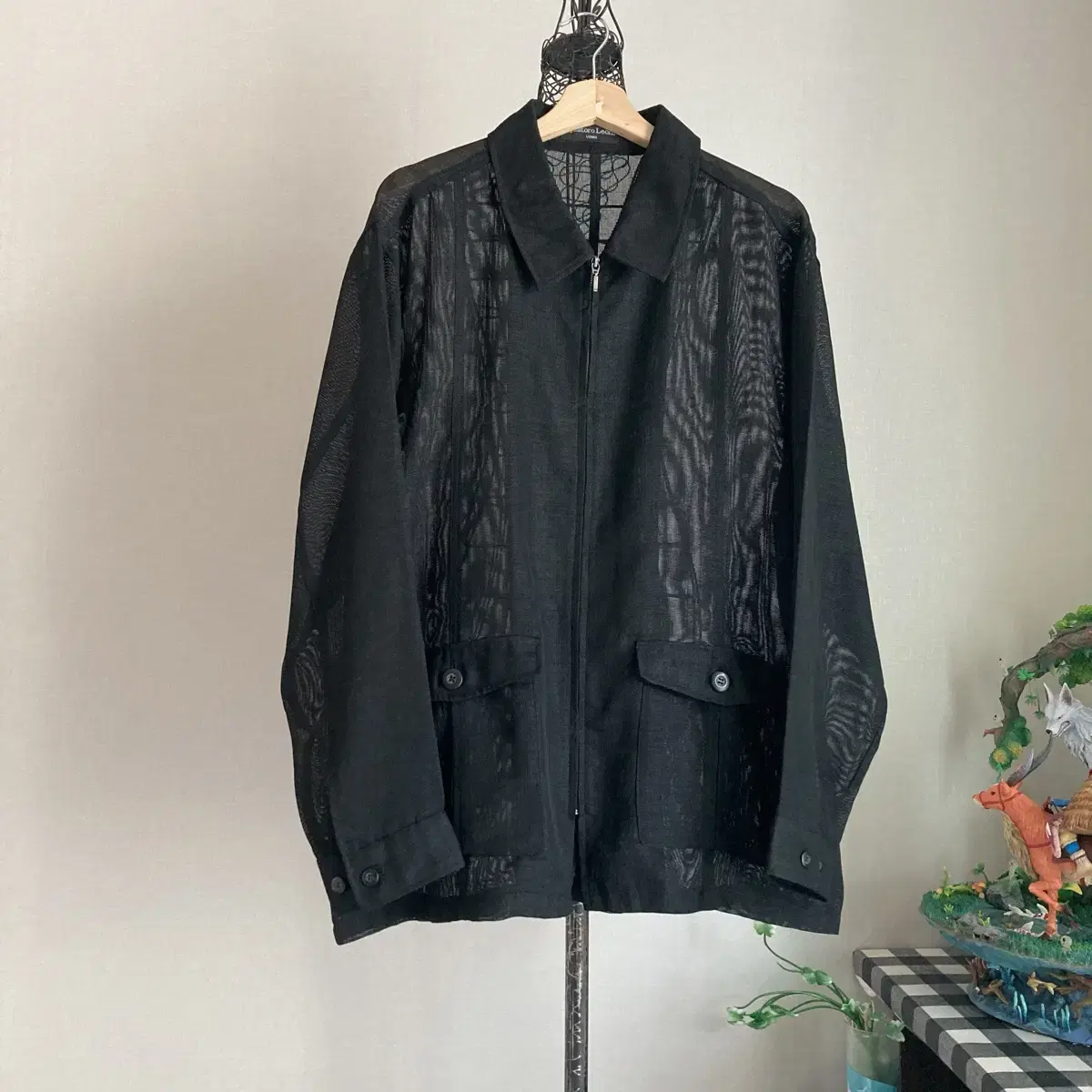 Japanese Vintage Unique Mesh Shirt Jacket (3L)