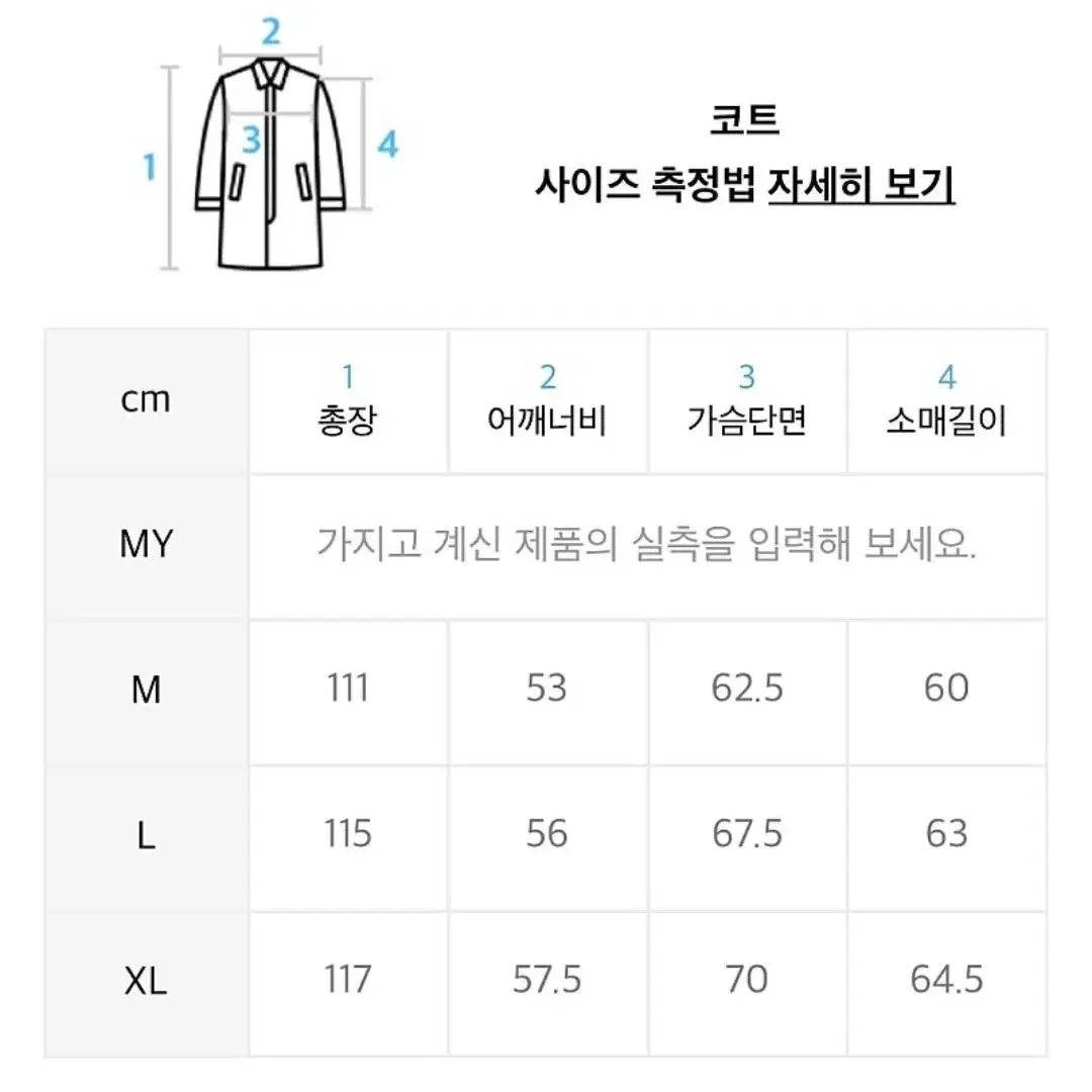 에이카화이트 더블 코트 네이비 M